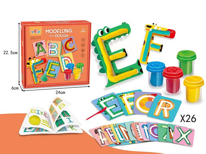 Alphabetical Cards Modelling Dough