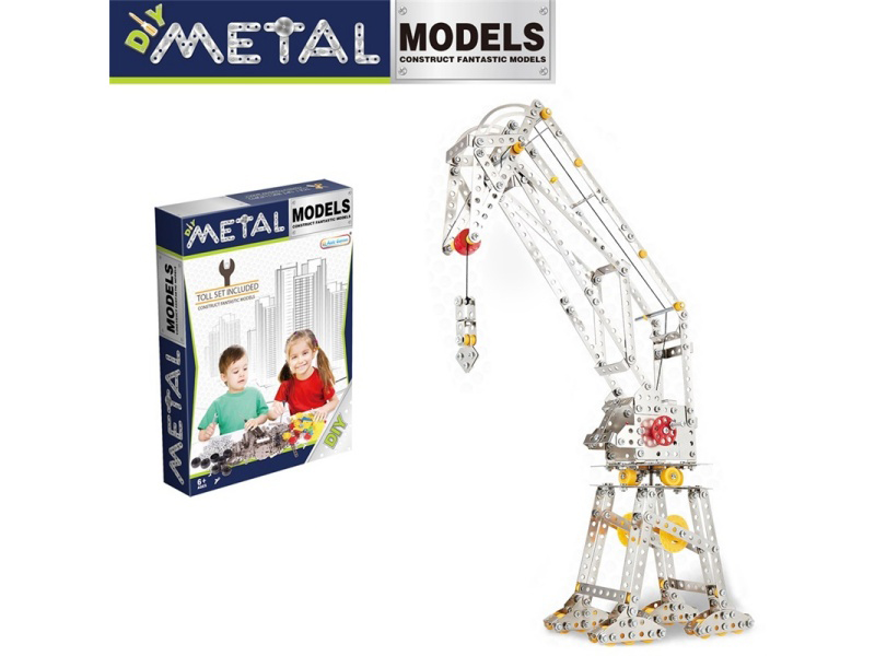 Metal Assembly Building Blocks - Tower Crane 523 Pieces