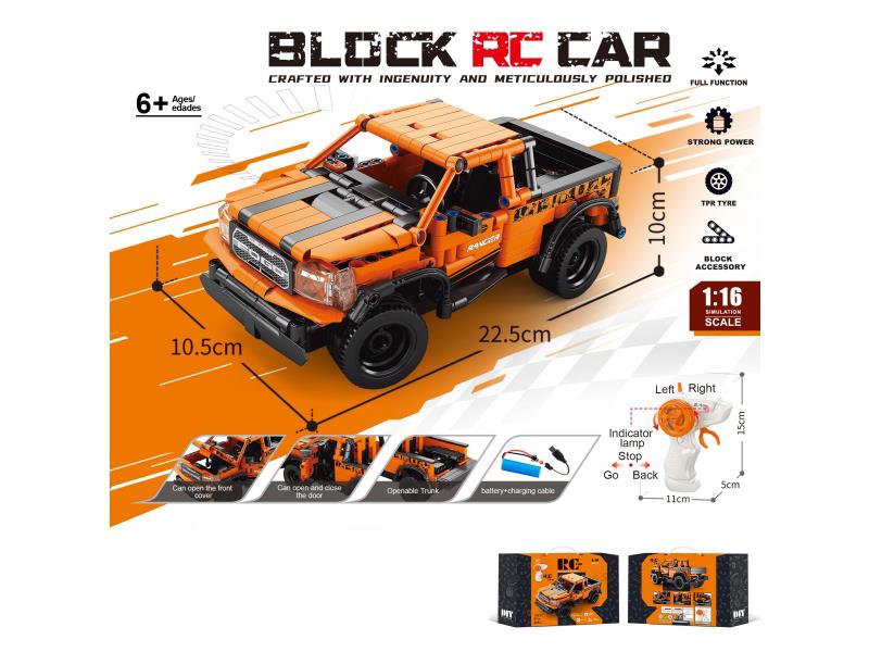 1:16 Block Remote Control Car - Ford Raptor (Number Of Pieces: 405Pcs)