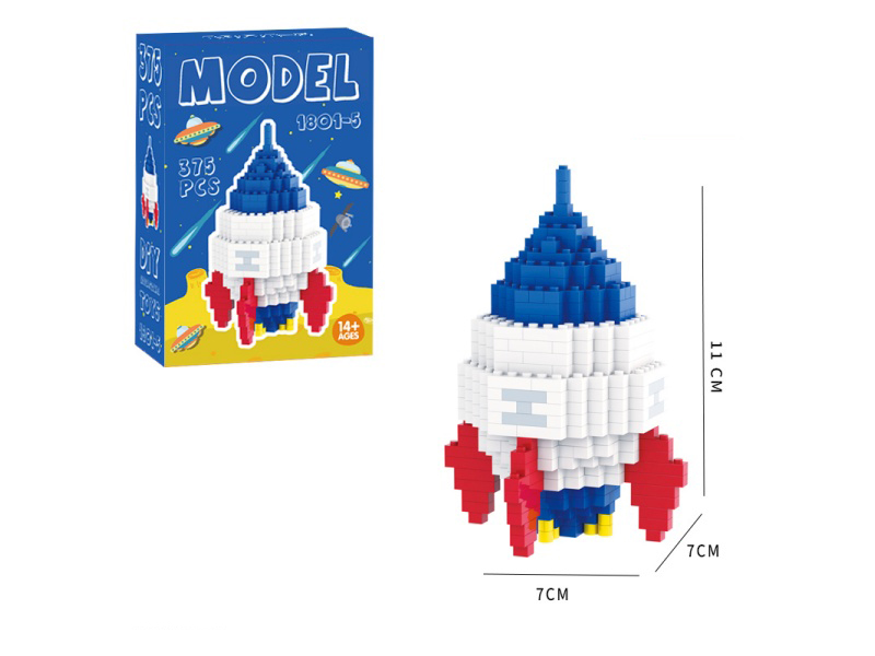375 PCS Of Space Rocket Building Blocks