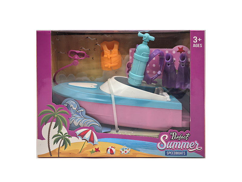 Speedboat + Life Jacket Diving Equipment Set