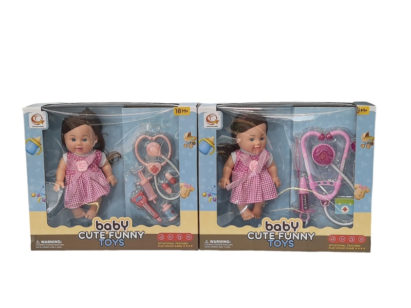 Two Sets Of 10-Inch Plush Toys And Medical Devices Are Mixed Together