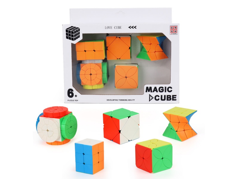 22333 Rubik'S Cube (Solid Color) + Tilt (Solid Color) + Twist (Solid Color) + Time Wheel + (Solid Color) Maple Leaf (Solid Color)