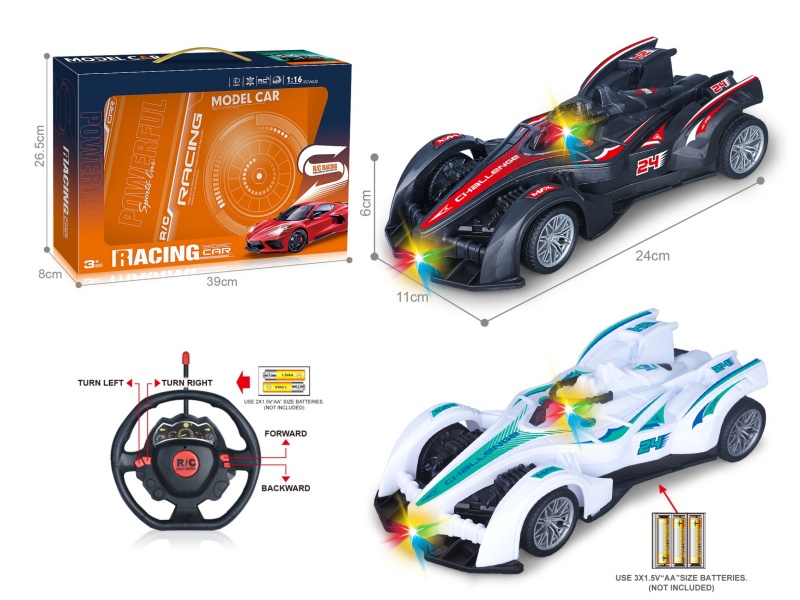 27Mhz 1:16 Four-Way F1 Equation Remote Control Racing Car With Headlights (Without Power Included)