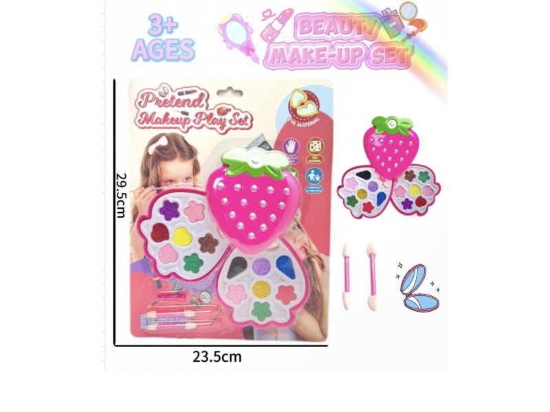 Strawberry double-layer children's makeup toy