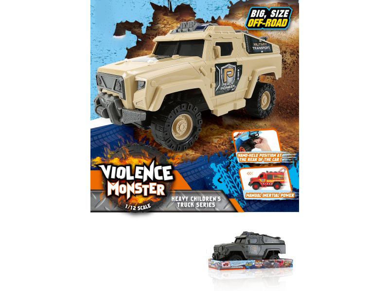 1:12 Fire Wheel Military Inertial Vehicle