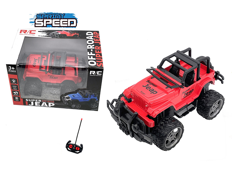 1:18 4-Channel Remote Control Wrangler Jeep Off-Road Vehicle With Headlight