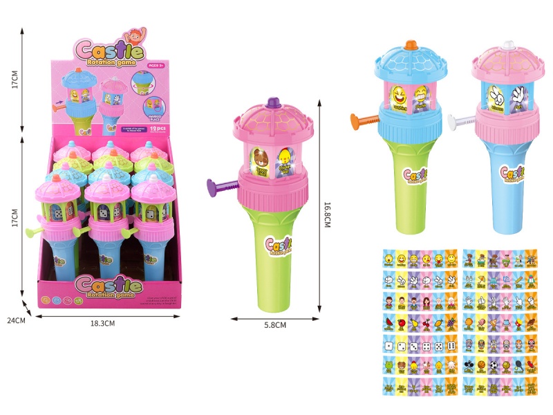 Rotating Light Castle (Can Hold Sugar) Candy Play