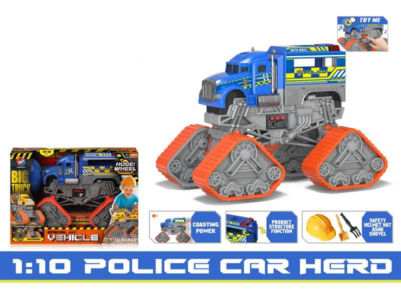 1:10 Spring-Covered Police Car [Sound, Light And Music]