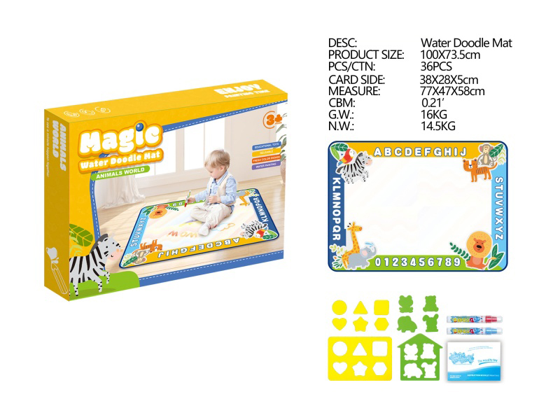 Animals World Theme Magic Water Doodle Mat