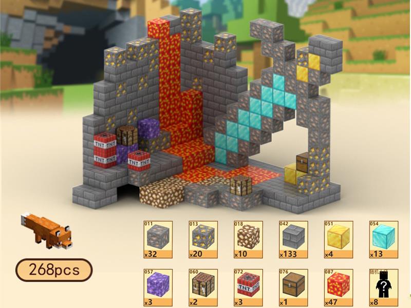 Mining Camp Magnetic Cube Building Blocks 268pcs