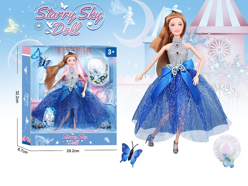 11.5 Inch 11-Joints Fashion Doll With Hat, Butterfly
