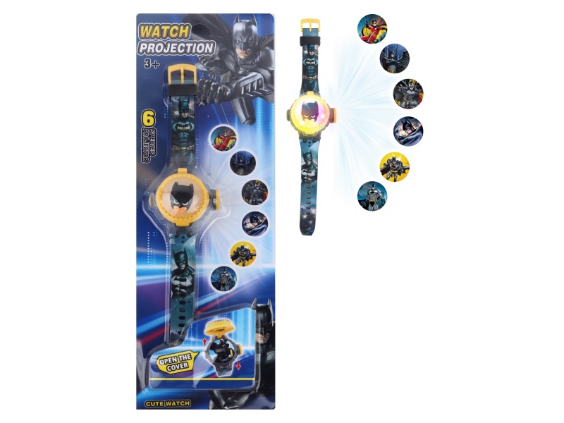 Bat Projection Flash Rotating Electronic Watch