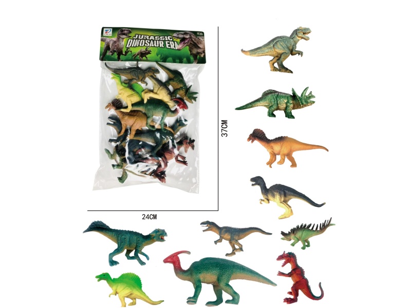 Pvc Simulation Dinosaur 10Pcs