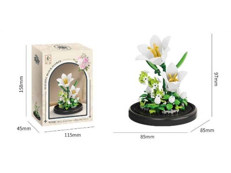 Building Blocks: Lily + Base 161Pcs