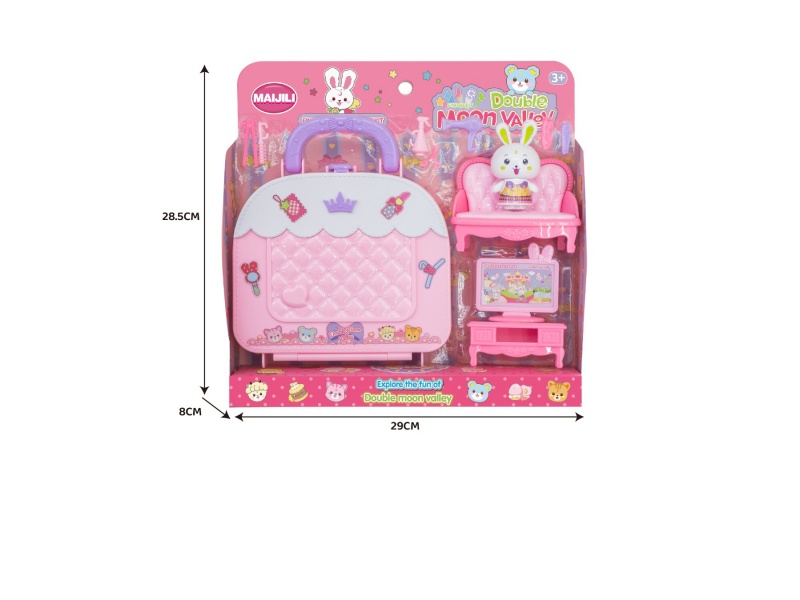 Finnie Rabbit Handbag Set