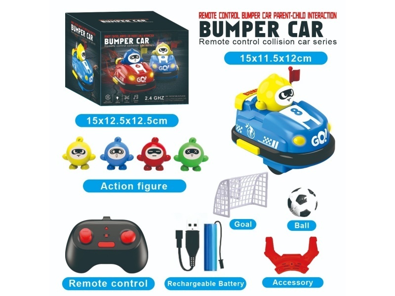 2.4G Remote Control Bumper Car Charging Version With Football Kick (Single Pack)