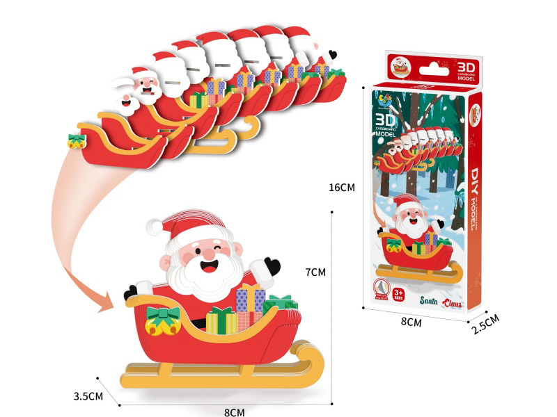 3D Animal Stereoscopic Puzzle Christmas Man Accessories Number :28