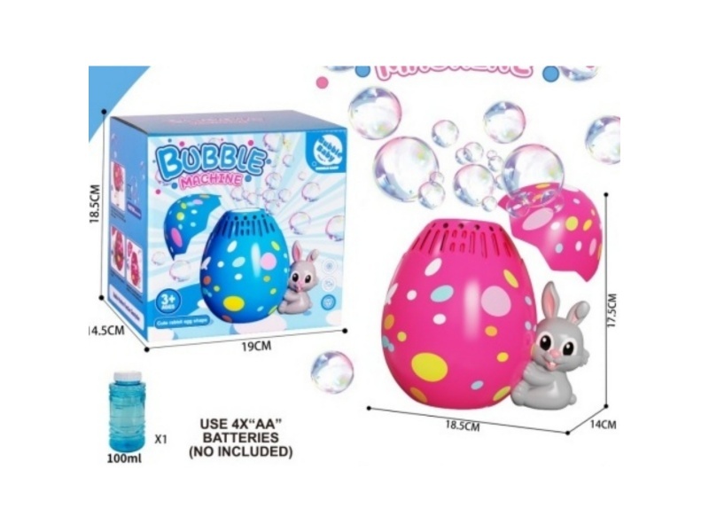 Easter Egg Rabbit Bubble Machine