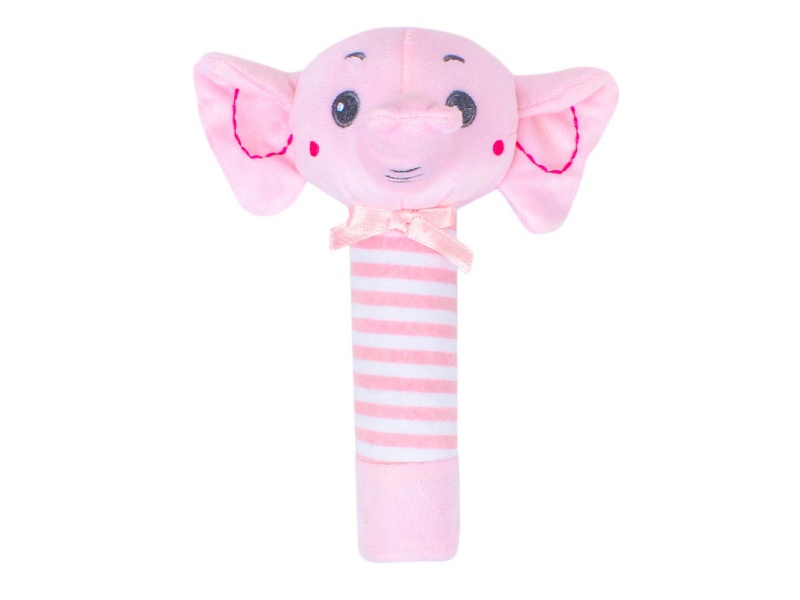 Bb Called The Pink Elephant Baby Soothing Plush Rattle Stick
