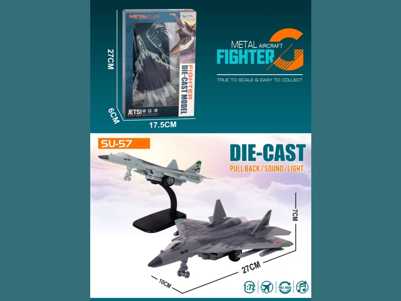 Alloy Rebound Su57 Fighter Jet
