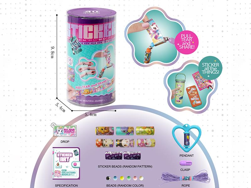 DIY Sticker Art Bracelet