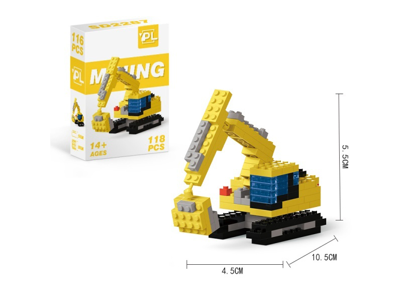Engineering Series - 118 PCS Of Excavator Building Blocks