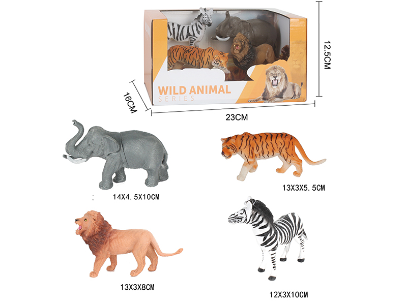 Wild Animal Model Set 4pcs