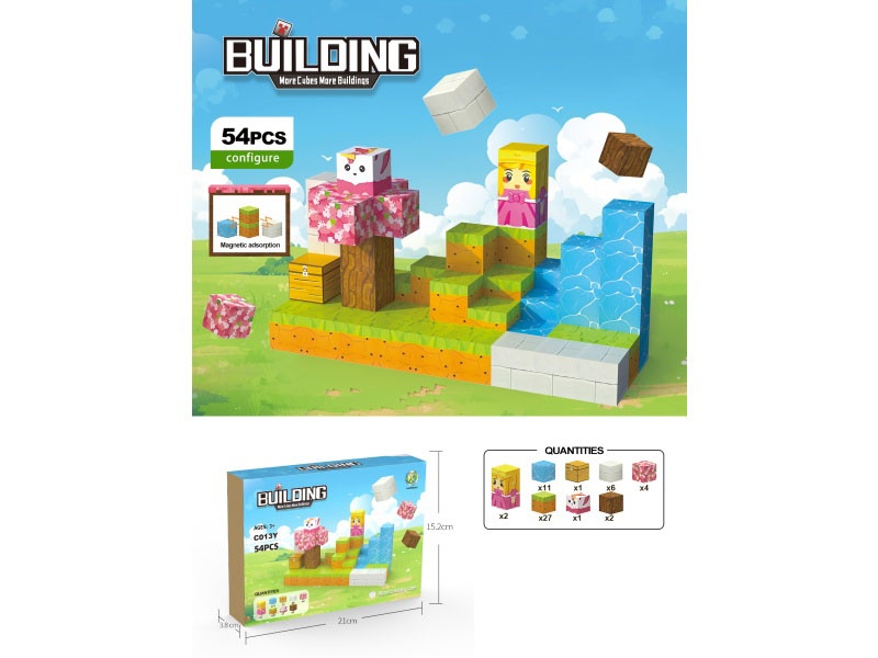 Building Blocks: 54Pcs Princess And Knight Theme