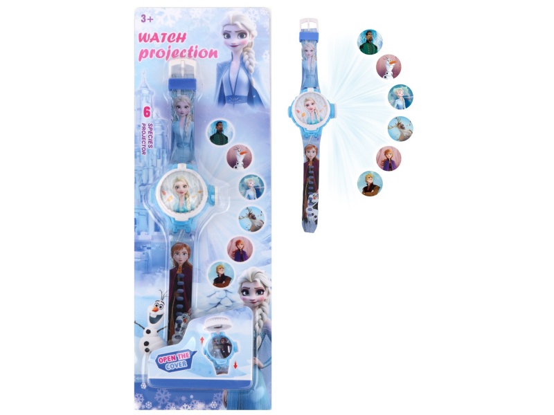 Snow Projection Rotating Electronic Watch