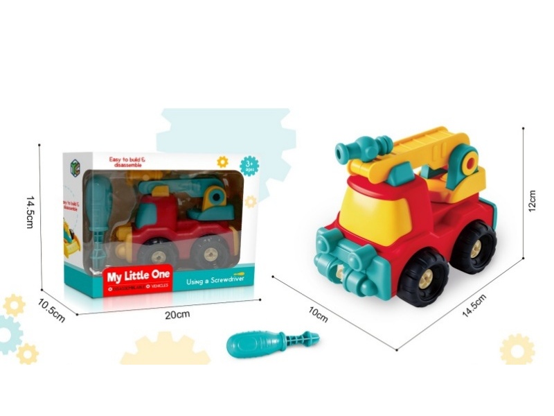 Diy Puzzle Assembly Fire Engine