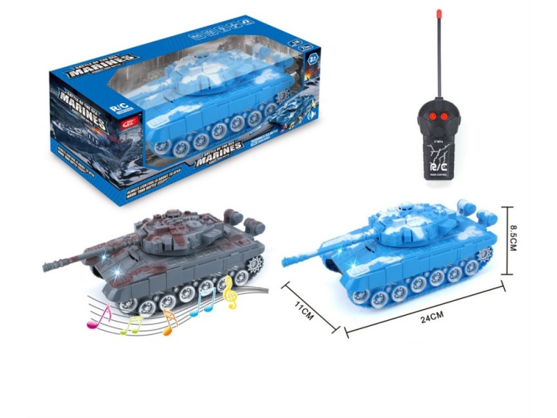 2 -Channel RC Tank With Light And Music