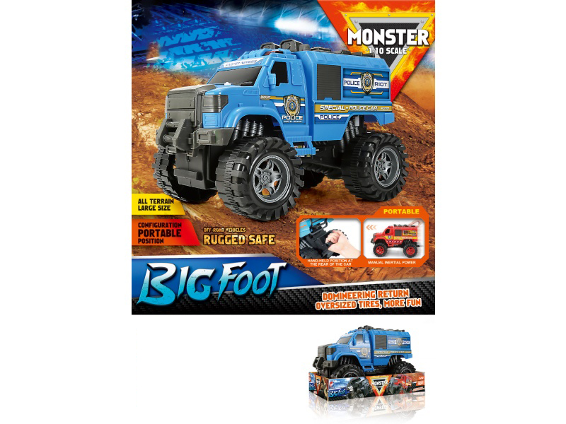 Inertial Monster Police Portable Car 1:10