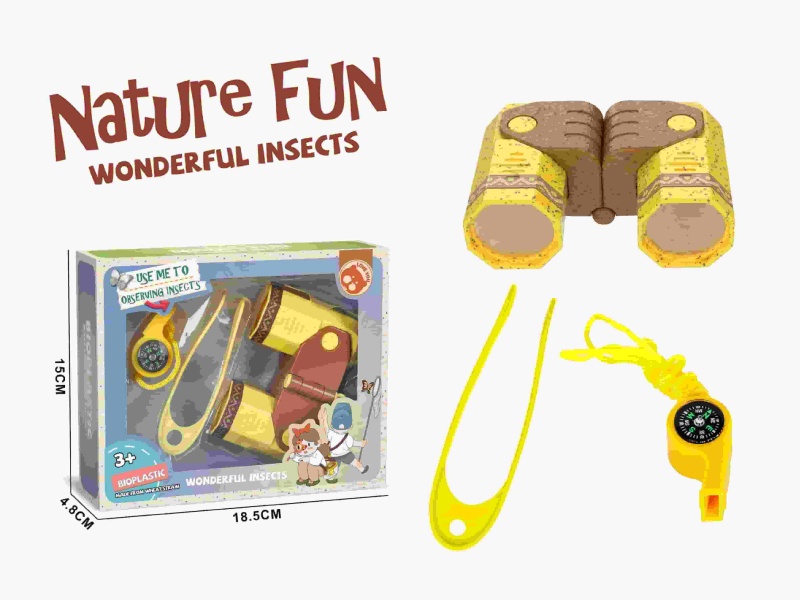 Straw Science Telescope Compass Whistle Set