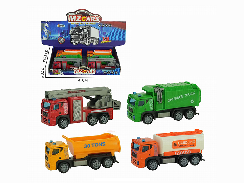 1:36 Pull Back Alloy City Cars 8pcs