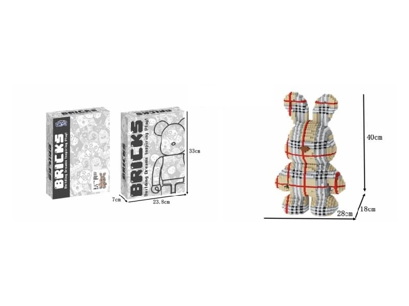 Pink Lattice Building Blocks 4410Pcs