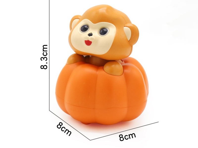 Monkey Pumpkin Pull Back Car