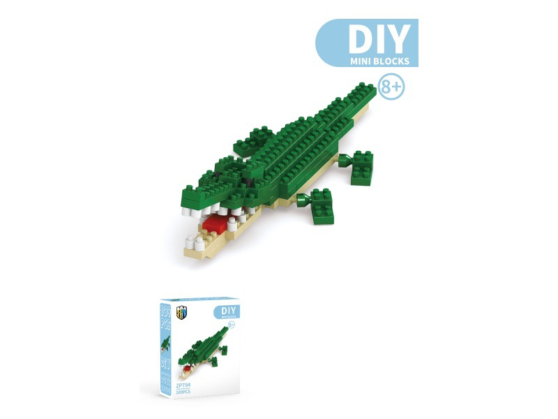 Crocodile Building Blocks Animal Series 109 PCS