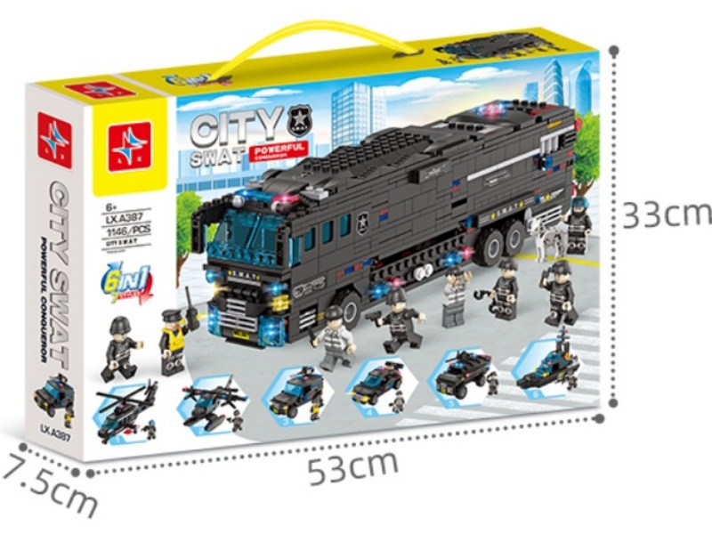 City Special Police Force Building Blocks(8 Dolls) 1146pcs