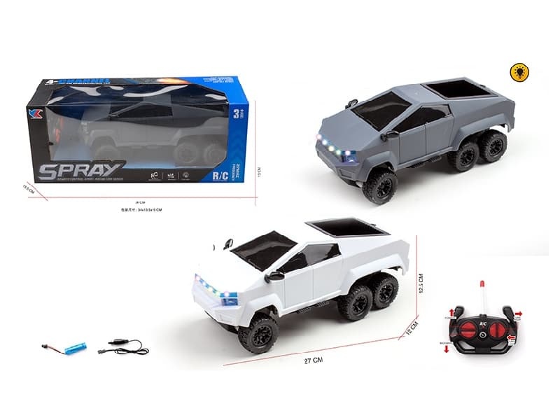 1:16 4CH R/C Six Wheeled Tesla Pickup Car  With Light