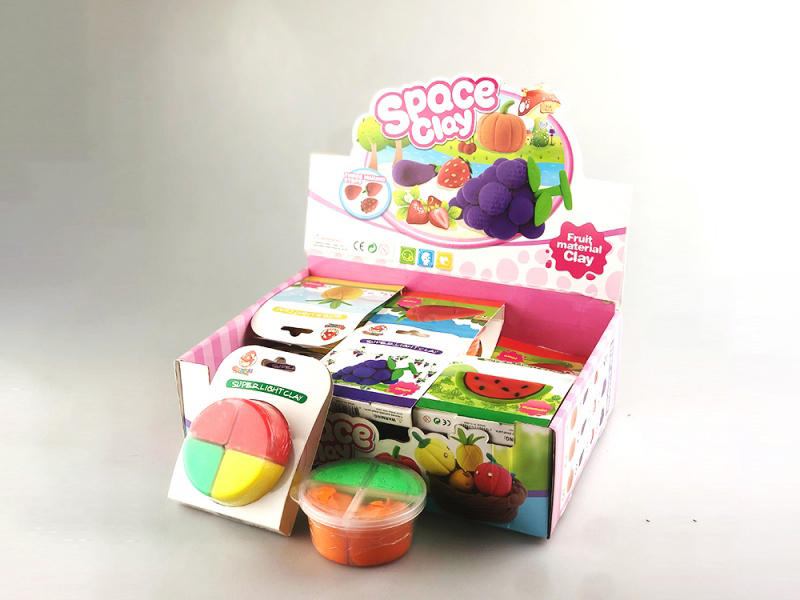 Super Light Clay 12-Card-Sized Four-Color Round Cups For Fruits And Vegetables, 288 Sets