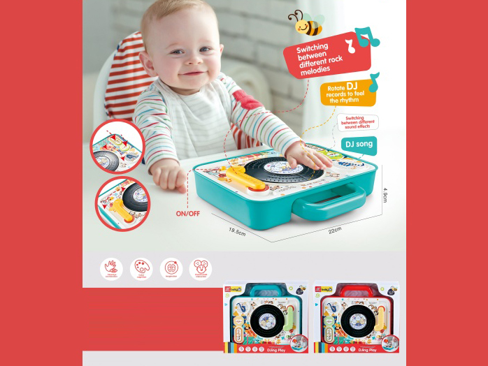 Baby Intelligence Simulation Dj Booth, Classic Children'S Song Recorder (2-Color Mixed Set)