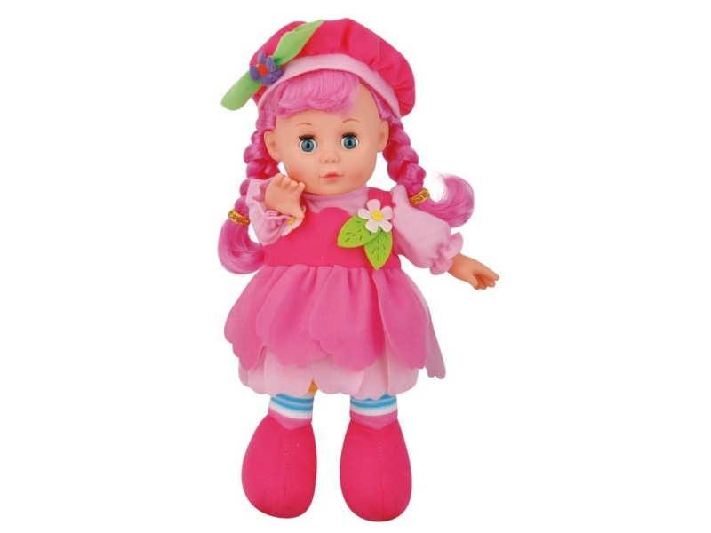 12-Inch Forest Dudu Baby Music Doll Pink (Bag)