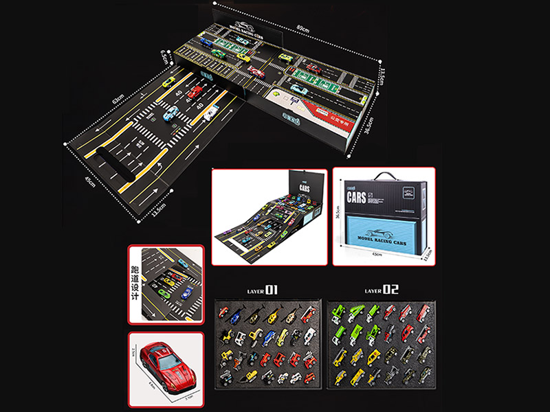 50pcs Alloy Engineering Trucks Set