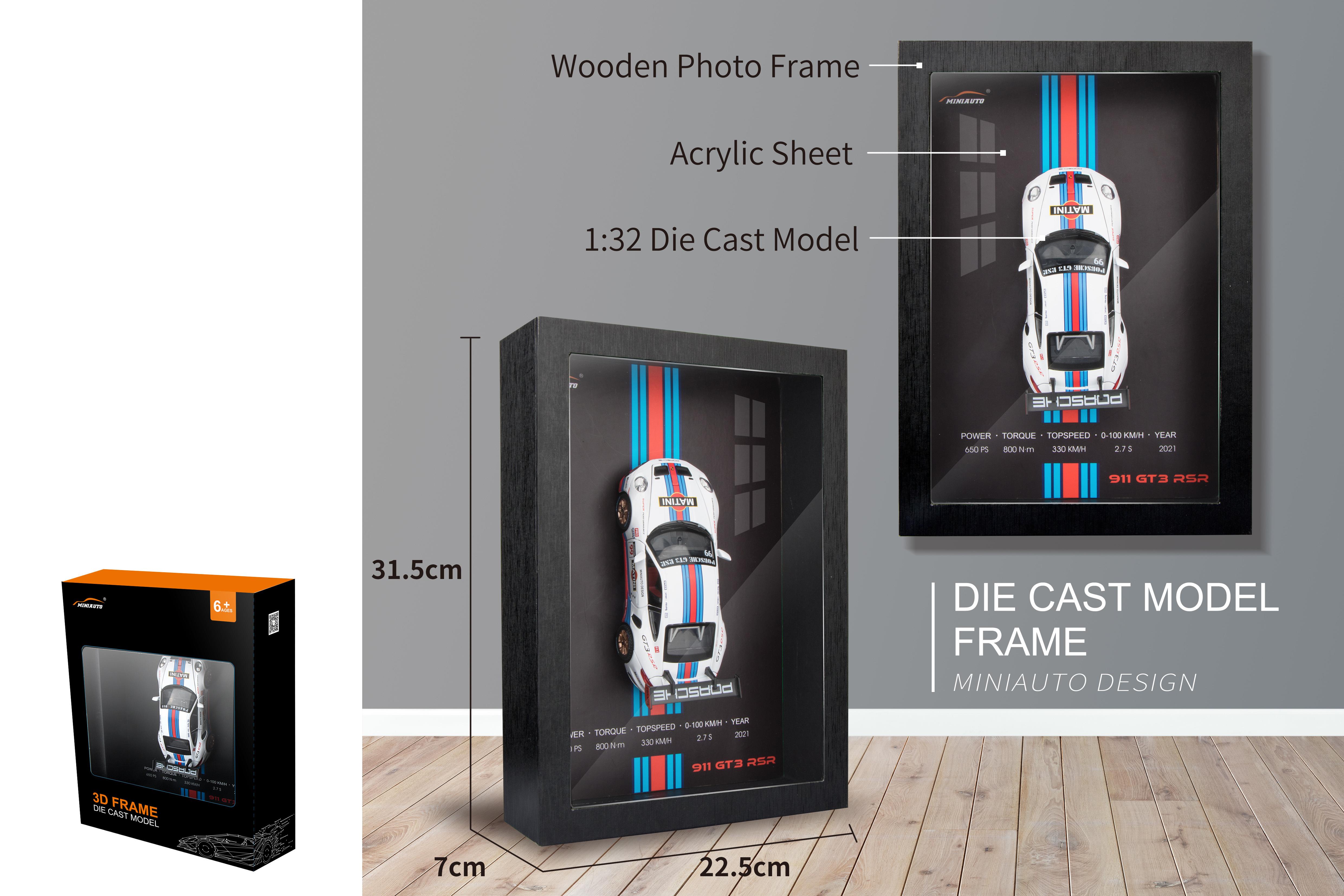 1:32 Porsche 911- Three-Dimensional Hanging Painting