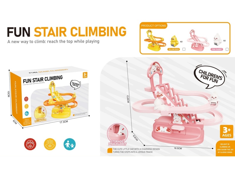 Manual Stair Climbing Duck Track: Duck Style/Rabbit Style 2 (With 2 Ducks /2 Rabbits)