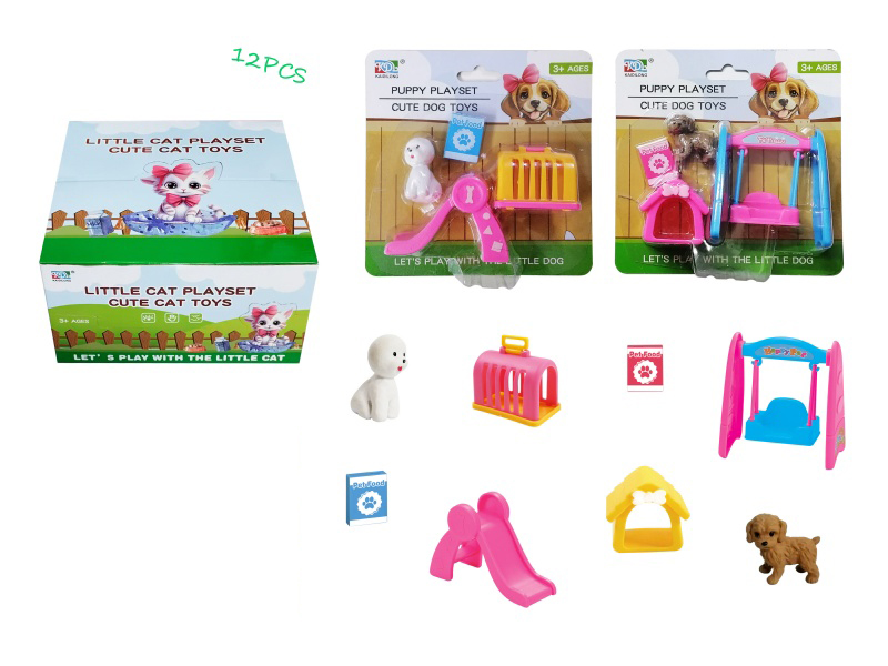 Mini Dog Swing Slide Set Of 12 Pieces
