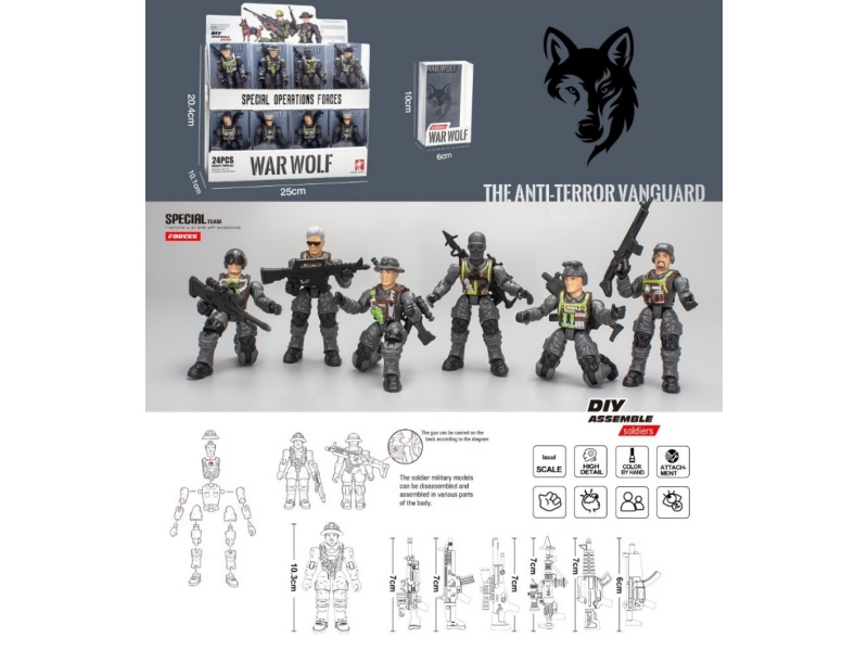 Assembled Soldier Model (24Pcs)