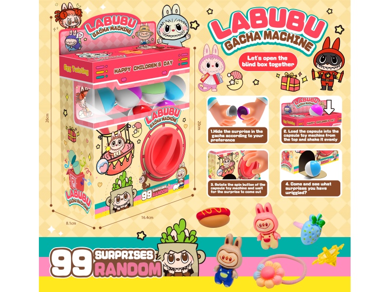 Labub Gashapon Machine (12 Round Eggs)
