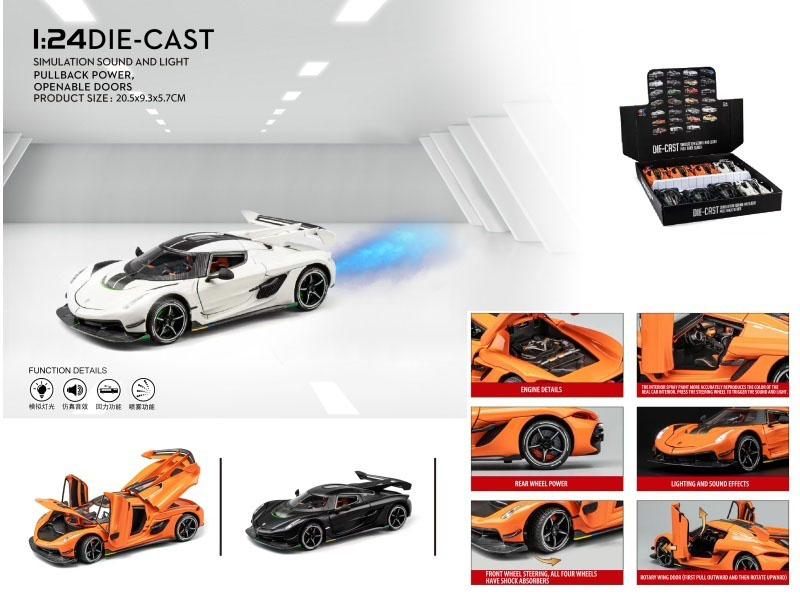 1:24 Koenigsegg Spray (With A Spray Bottle And 3 Aa Batteries)